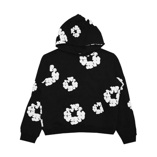 Denim Tear Hoodie - BLACK