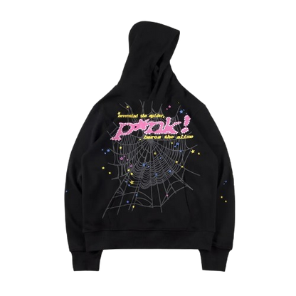 SP5DER Pink Hoodie