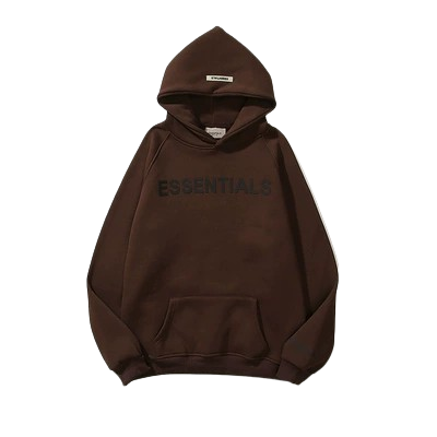 "ESSENTIALS" Hoodie - COFFEE BROWN