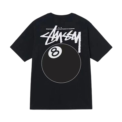 "ST*SSY" 8-BALL T'Shirt - BLACK