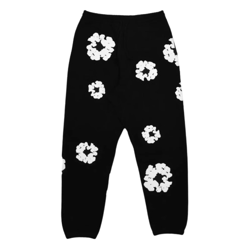 "DEN*M TEAR" Sweatpants - BLACK